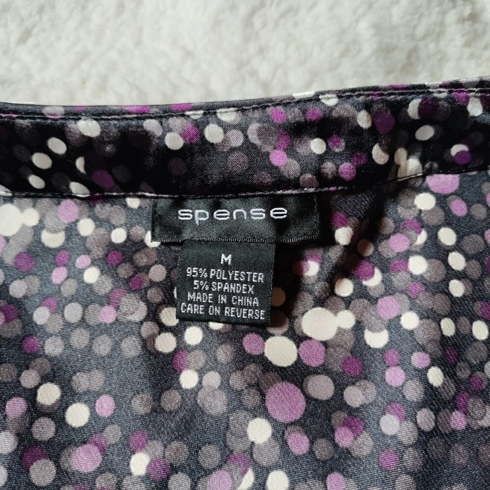 𝅺spense polkadot multicolor sleeveless blouse - Picture 3 of 3